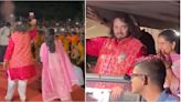 WATCH: Anant Ambani-Radhika Merchant get welcomed with rose petals in Jamnagar post-wedding; couple greets people with folded hands