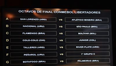 Duelo argentino Talleres-River y brasileño Botafogo-Palmeiras destacan en fase de octavos