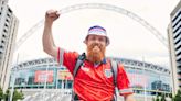 ‘Hardest Geezer’ arrives at Euros for first England game