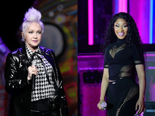 Nicki Minaj Brings Out Cyndi Lauper for ‘Pink Friday Girls’ During Brooklyn Show