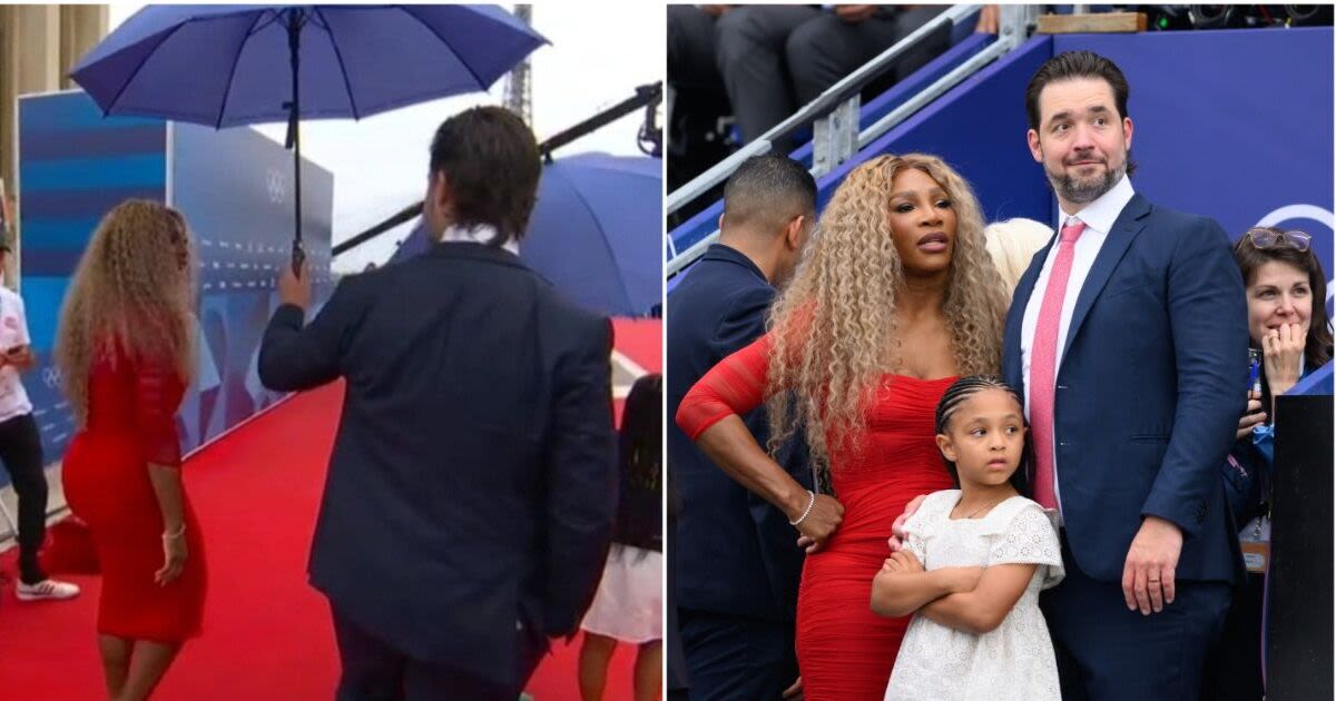 Serena Williams' husband responds to being called 'umbrella holder' at Olympics