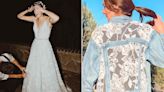 Bride Cuts off The Bottom Half of Her Wedding Dress During Reception —Turns it into a Jacket (Exclusive)