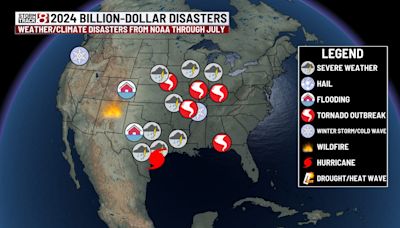 US tallies 19 billion-dollar disasters so far in 2024; 5 of them in Indiana