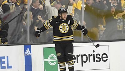 This mic'd up video of David Pastrnak after Game 7 OT goal is great