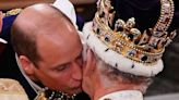 Prince William Kisses King Charles III on Cheek as He Swears Loyalty to Dad at Coronation