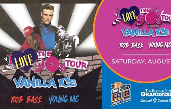 Vanilla Ice and other 90s icons coming to Erie County Fair