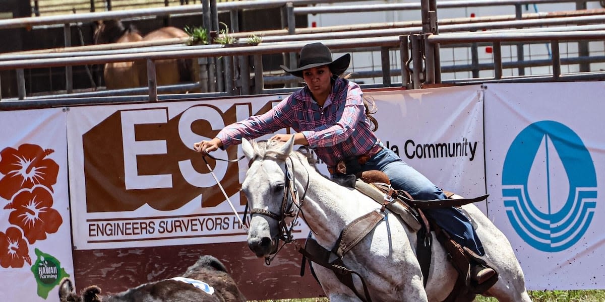 Paniolo compete at 60th annual July 4 Rodeo and Horse Races at Parker Ranch