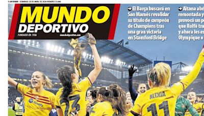 El Barça femenino, a la final de la Champions y la victoria del Atleti, en las portadas