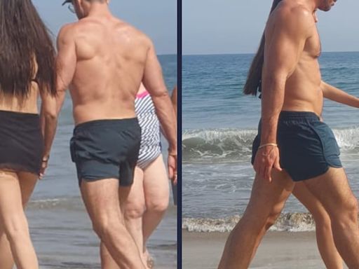 Miguel Ángel Silvestre disfruta de las playas de Gran Canaria antes de su rodaje en la isla