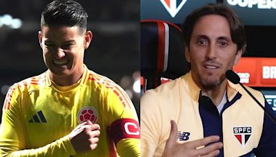 "El equipo está por encima": Zubeldía advierte a James y hace comparación de São Paulo con Real Madrid