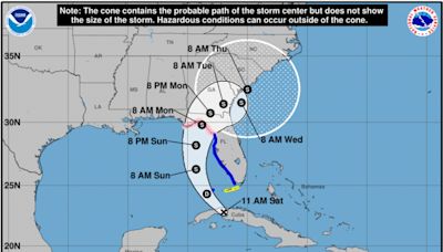 Tropical Storm Debby expected to form as rain, wind nears Florida’s Gulf Coast