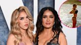 Salma Hayek Shows Off Her Toned Figure in Bikini as Daughter Valentina Snaps Pics