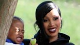 Cardi B walks hand-in-hand with son Wave, two, at the Paris zoo