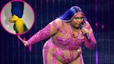 Lizzo Nails Marge Simpson Costume With a Massive Blue Wig and Yellow Body Paint