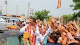 Minister Pradhan, Biplab Deb given warm welcome on way to Rohtak