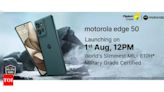 Motorola Edge 50 smartphone with military grade certification to launch in India on August 1: Here’s what the world’s slimmest phone will offer - Times of India