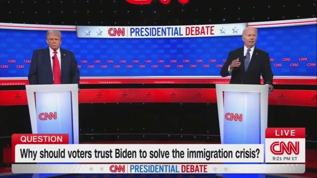 “I don’t think he knows what he said either”: Trump after Biden stutters at CNN debate.