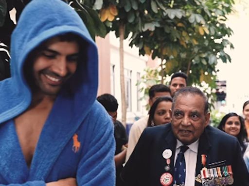 Kartik Aaryan shares video of meeting Murlikant Petkar during ‘Chandu Champion’ shoot, says ‘Actor banna safal ho gaya’