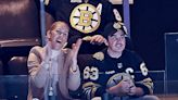 Celine Dion adds star power to Bruins game