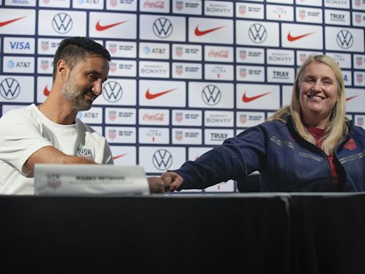 US women's coach Emma Hayes sidesteps equal pay question if high-priced star takes over American men