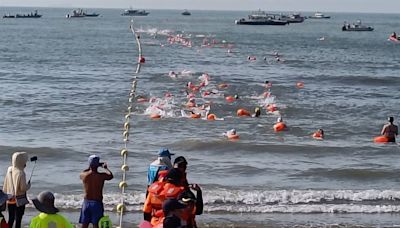 金門海上長泳 1200泳士習山湖海灣競技