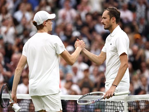 Wimbledon 2024 LIVE: Tennis scores as Jannik Sinner beaten by Daniil Medvedev after struggling with illness