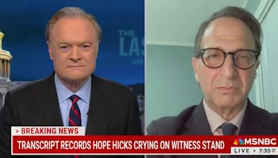 Andrew Weissmann Calls Hope Hicks’ ‘Devastating’ Testimony a ‘Body Blow’ to Trump: Crying Was ‘Icing on the Cake’