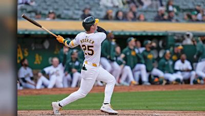 Brent Rooker homers twice in 3rd inning, A's roll Marlins 20-4