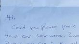 Disgruntled Edinburgh driver leaves cheeky note on neighbour's windscreen