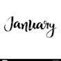 january Cursive