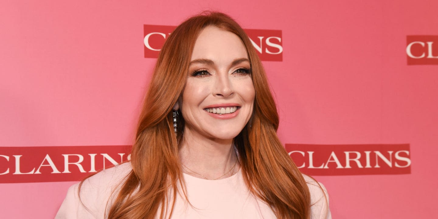 Lindsay Lohan's 'Baby Doll' makeup look is a masterclass in overlined lips