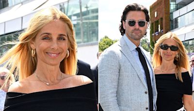 Louise Redknapp and boyfriend Drew put on loved-up display as they lead the arrivals for Day 11 of Wimbledon