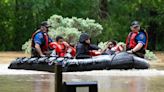 Heavy rains over Texas have led to water rescues, school cancellations and orders to evacuate