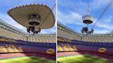 Con todos alucinando con Taylor y el Bernabéu, sale a la luz el nuevo techo del Camp Nou: comparen