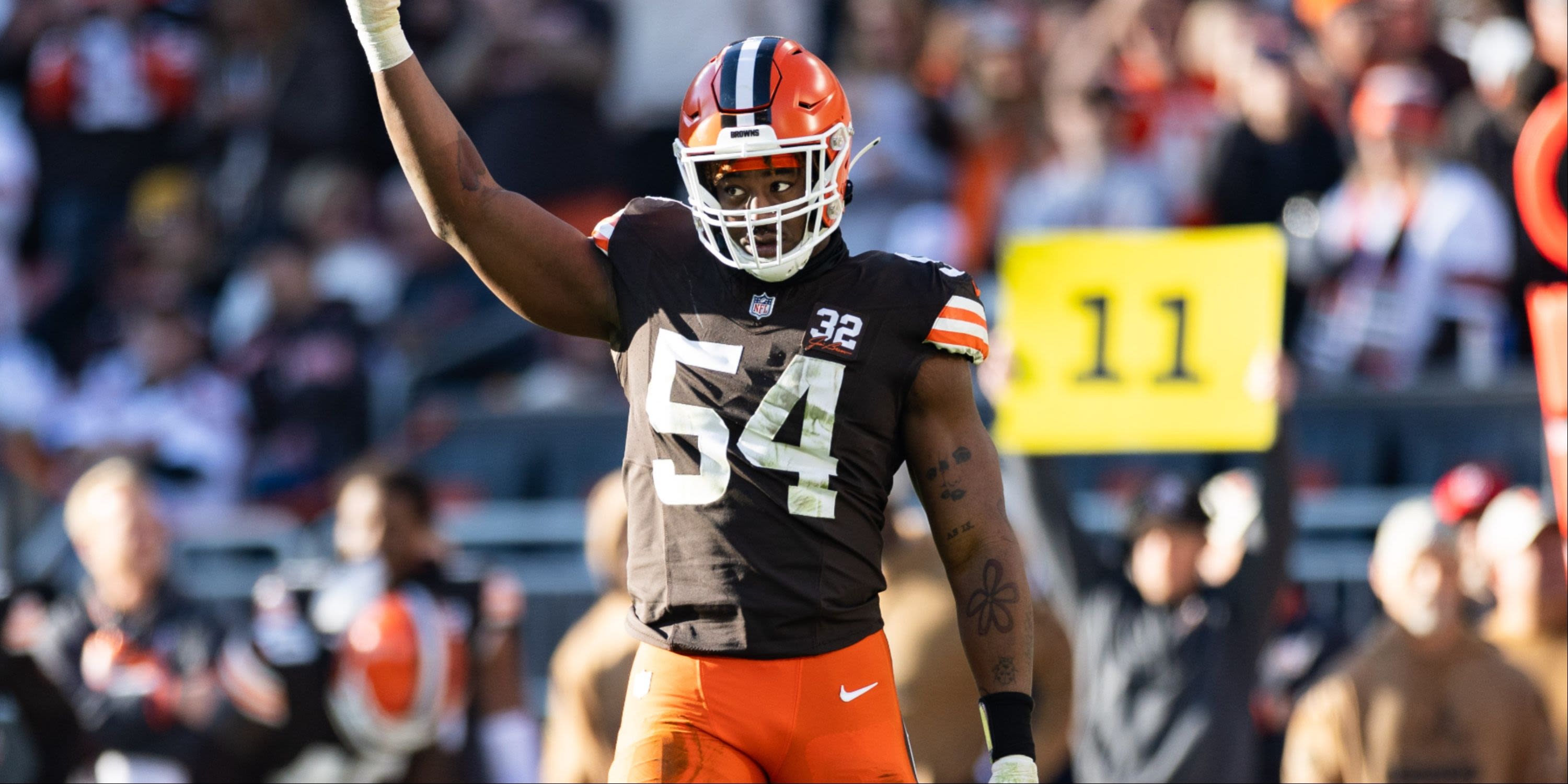 Browns Pass Rusher 'Going For Double-Digit Sacks' in Second Year With Cleveland