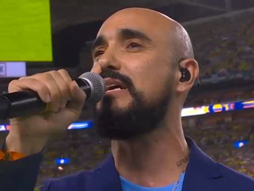 Abel Pintos cantó el himno en la final de la Copa América: el video con la emoción de los jugadores
