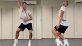 Reynaldo Gianecchini viraliza dançando de salto alto e mostra talento: "Desafio gigante"
