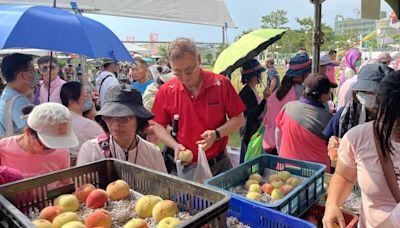 台中梨山水蜜桃馬卡龍公園特賣 每顆10元限量300顆