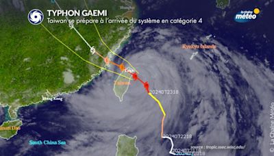 Typhon Gaemi : Taïwan en ligne de mire ce mercredi