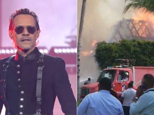 Incêndio atinge mansão de Marc Anthony na República Dominicana; veja vídeo