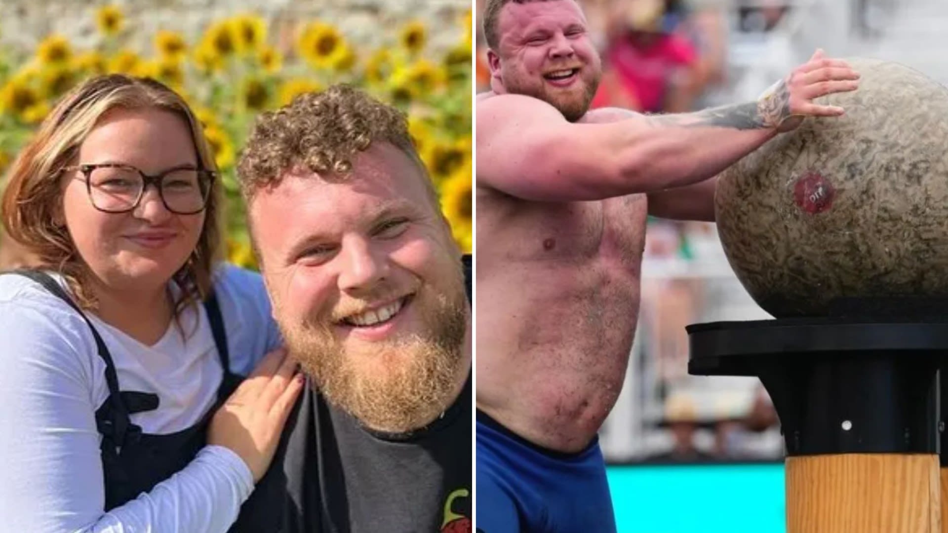 World's Strongest Man met his 5ft wife aged 17 after he was in 'dark place'