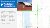 Four EF-1 tornadoes struck northeast Kansas on Saturday, derailing train cars and damaging property