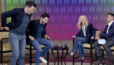 Property Brothers pretend to drop pants, tease size when asked about differences