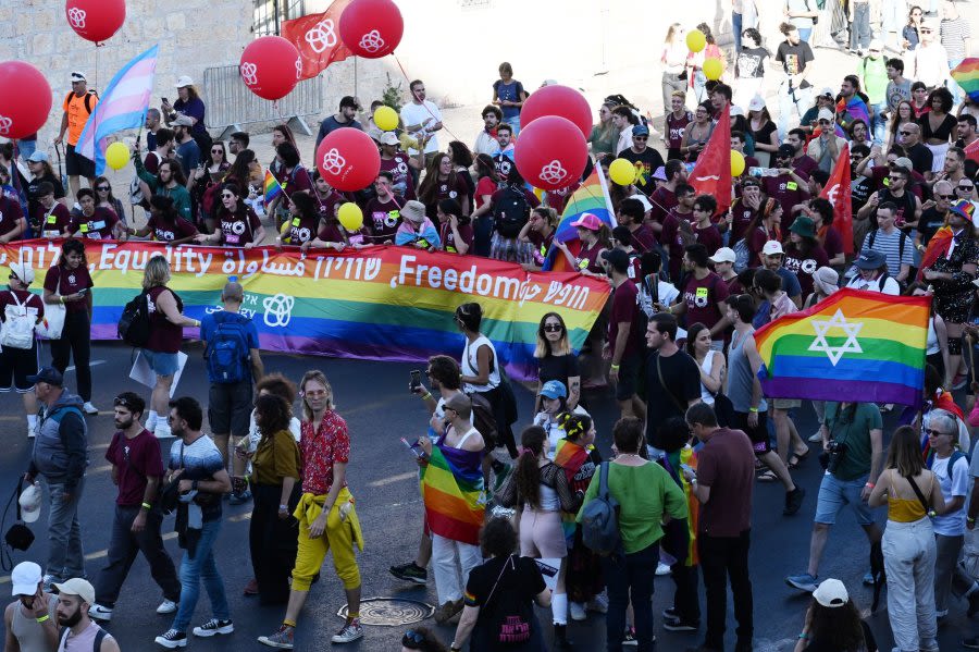 As war in Gaza continues, hostage families lead Jerusalem Pride Parade