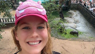 She’s obsessed with baby pygmy hippo Moo Deng. So she flew across the world to see her