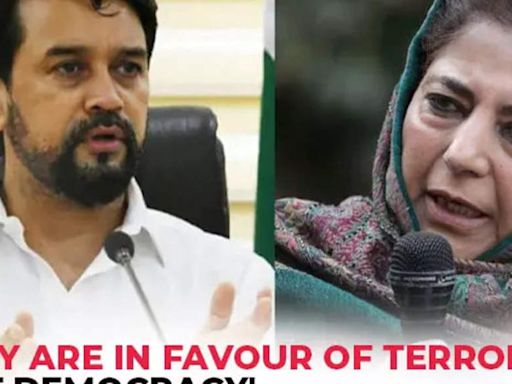 Anurag Thakur slams Mehbooba Mufti for cancelling poll campaign over Hezbollah chief’s deat