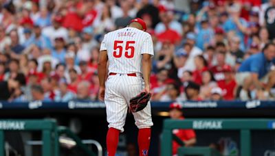 Phillies relieved Suárez avoids anything serious with left hand injury