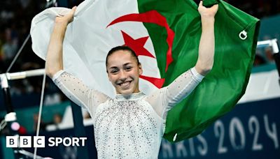 Paris 2024: Algeria's Kaylia Nemour wins Olympic uneven bars final