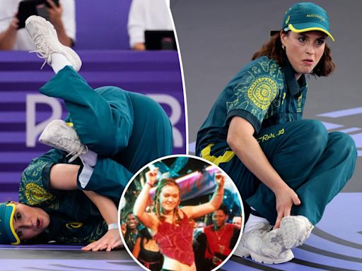 Breakdancer Raygun goes viral at Paris Olympics after she fails to score a single point: ‘Possessed by the spirit of Julia Stiles’