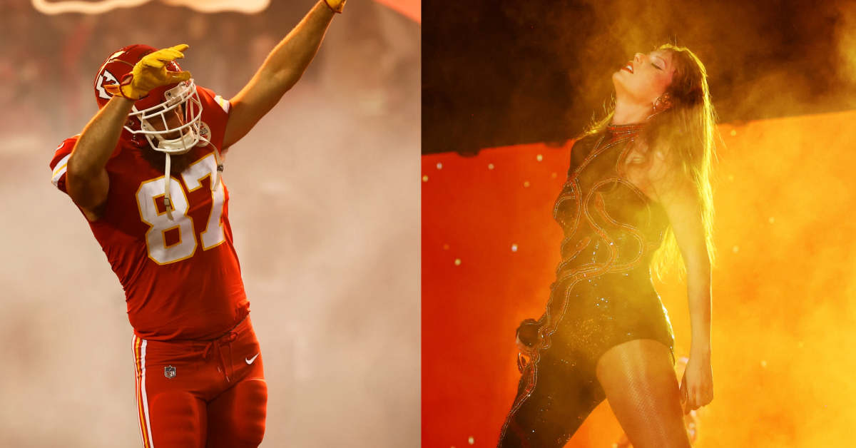 See Taylor Swift Incorporate Travis Kelce's Iconic Touchdown Dance Moves Into Her New Eras Tour Choreography